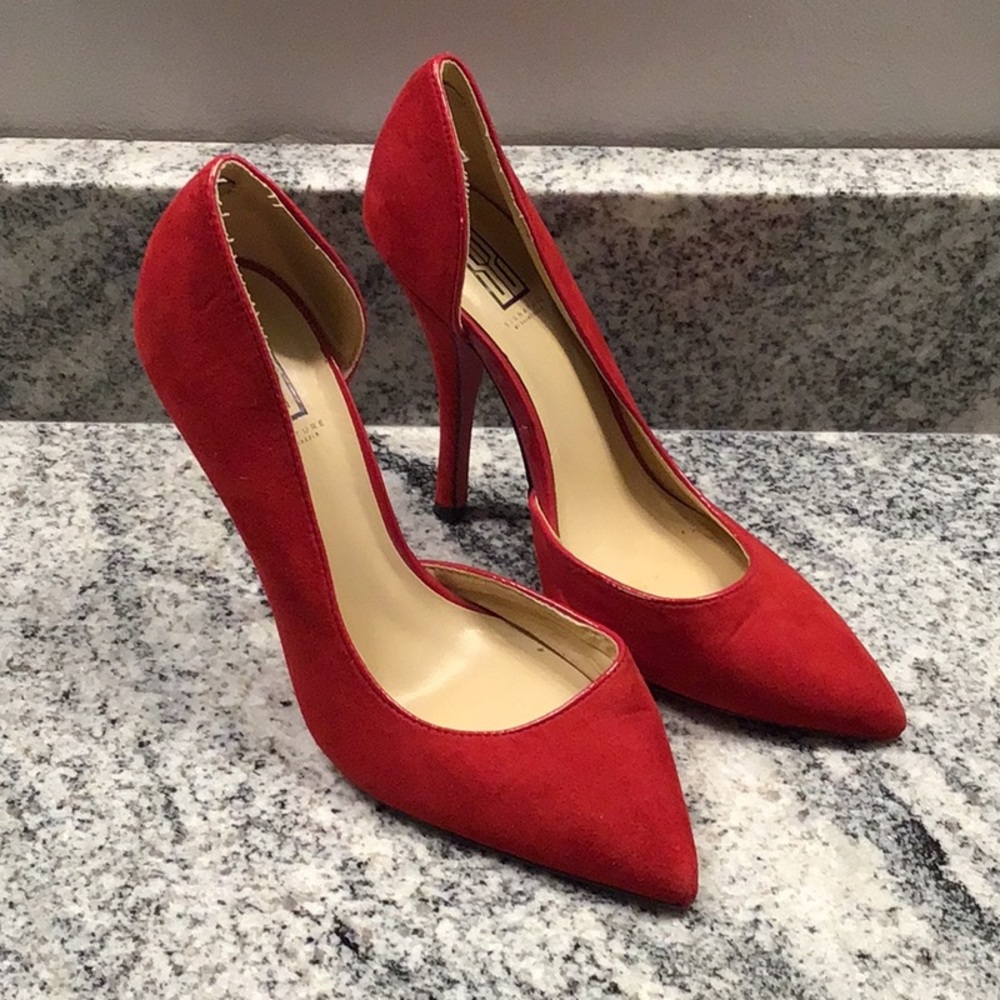Elegant D’Orsay Red Stilettos High Heels 7 👠